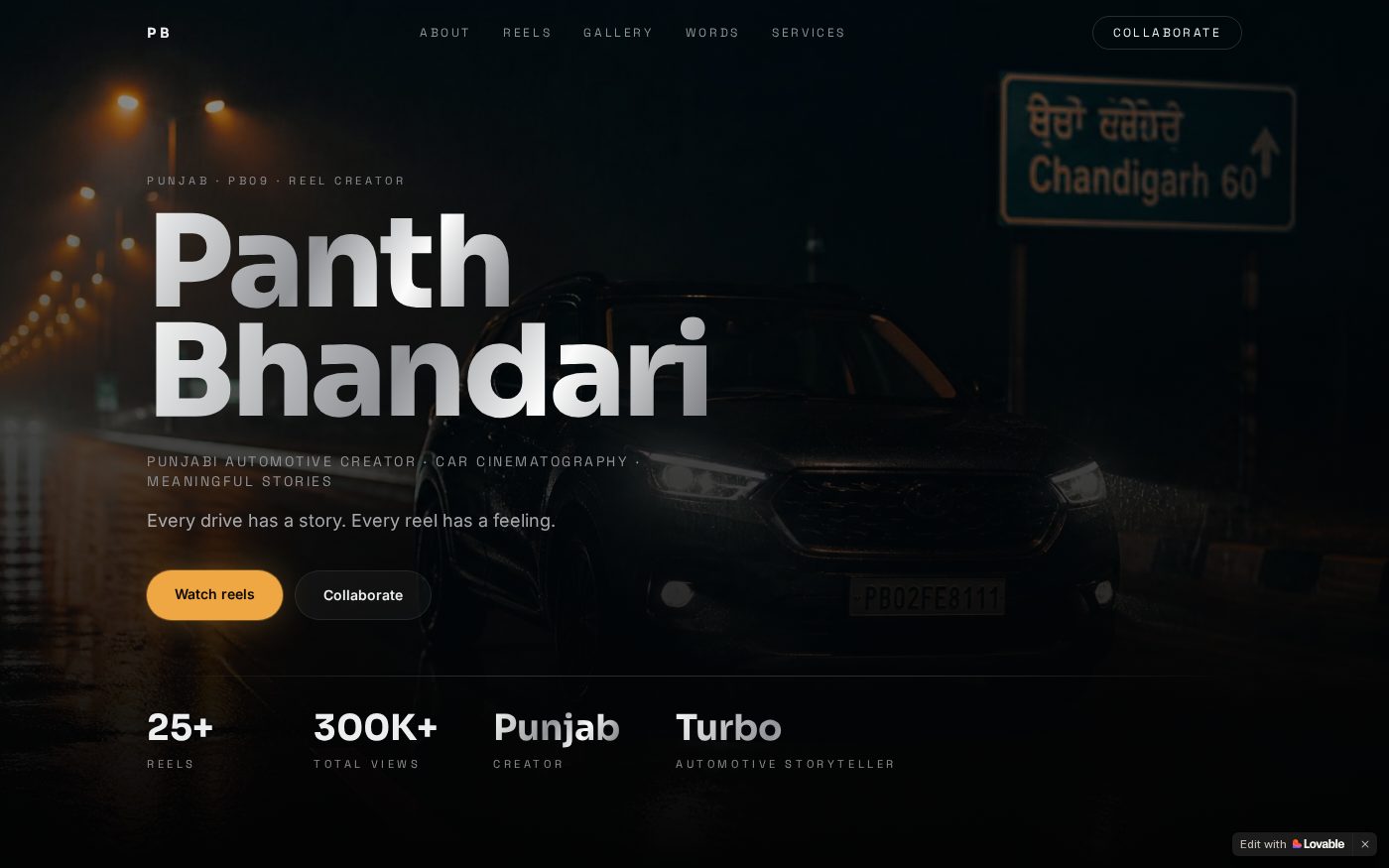 Bhandari Portfolio website preview