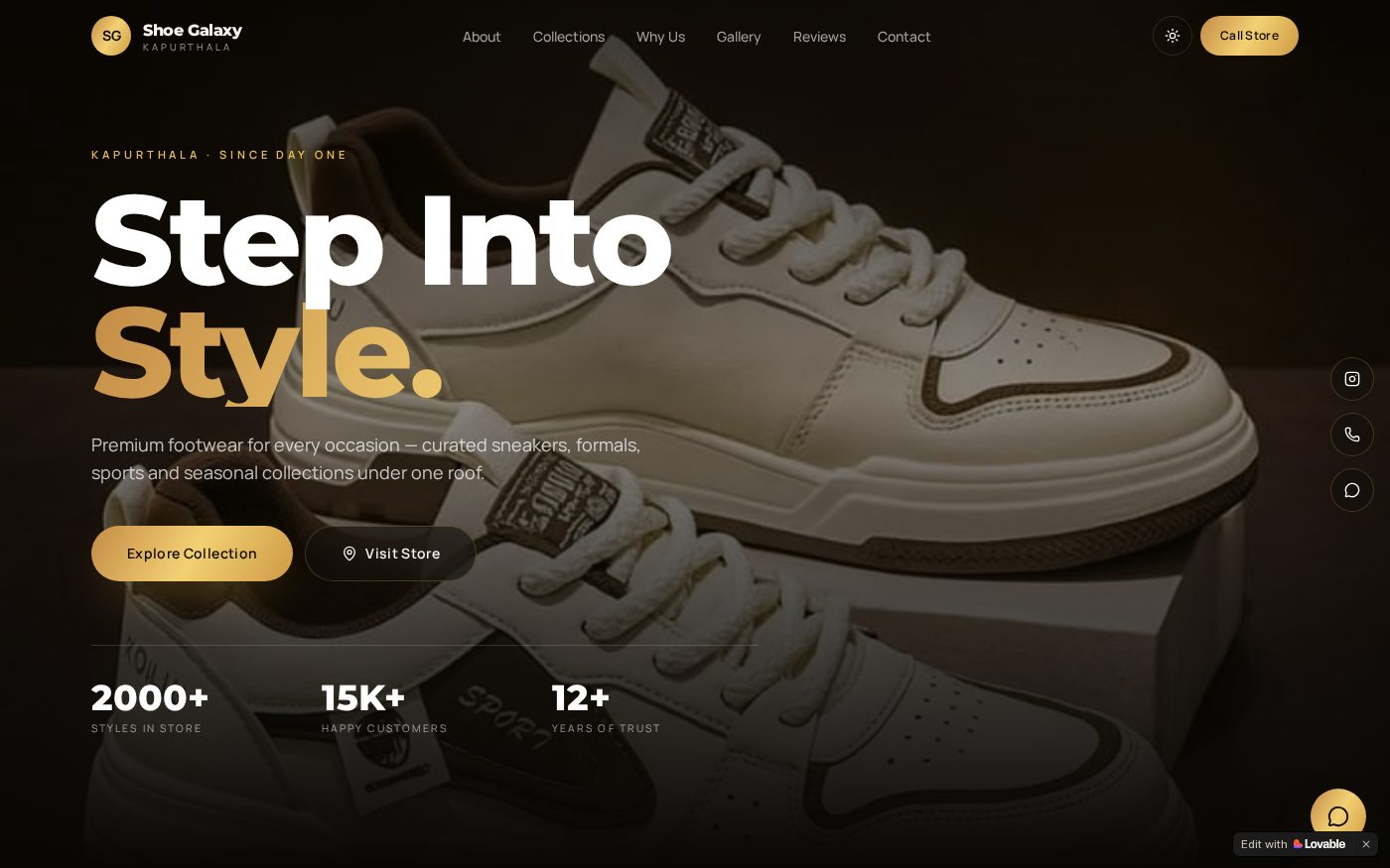Shoe Galaxy website preview